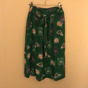 ANTHROPOLOGIE Printed Midi Skirt - Current Season